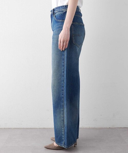 Whim Gazette(ウィムガゼット)の「【GEMINI】ストレートDENIMパンツ(デニムパンツ・レディース・ブルー・FREE)」の2枚目の写真
