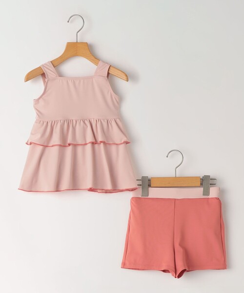 SHIPS（シップス）の「SHIPS KIDS:120～150cm /無地 セパレート スイムウェア（水着・キッズ・ピンク系その他/ブルー系その他・130/140/150/120）」の2枚目の写真