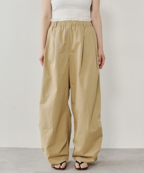 VION(ヴィオン)の「レースウエストタックパンツ / Lace Waist Tuck Pants(その他パンツ・レディース・ブラック/ベージュ・S/M/ST/MT)」の18枚目の写真