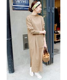 SLOBE IENA | 《予約》12GG C/CA スリットニットワンピース◆(ワンピース)