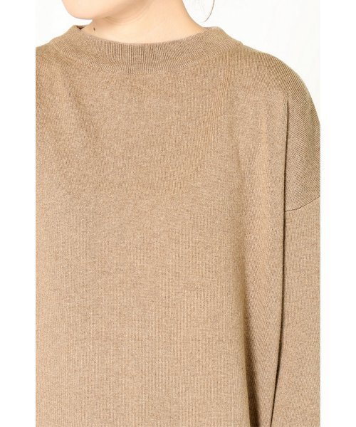 SLOBE IENA（スローブイエナ）の「12GG C/CA スリットニットワンピース◆（ワンピース・レディース・ブラック/ベージュ・FREE）」の15枚目の写真