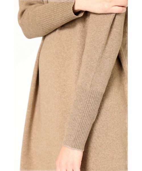 SLOBE IENA（スローブイエナ）の「12GG C/CA スリットニットワンピース◆（ワンピース・レディース・ブラック/ベージュ・FREE）」の17枚目の写真