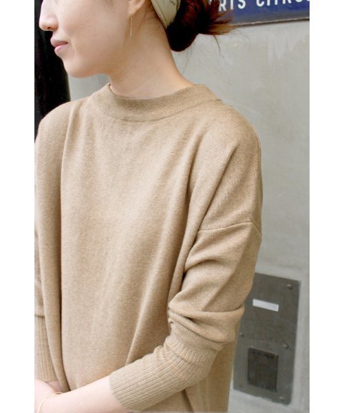 SLOBE IENA（スローブイエナ）の「12GG C/CA スリットニットワンピース◆（ワンピース・レディース・ブラック/ベージュ・FREE）」の12枚目の写真