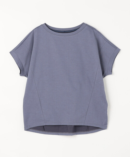 Gabardine K.T(ギャバジンケーティー)の「プレーティング天竺 ゆったりプルオーバー(Tシャツ/カットソー・レディース・ダークブラウン/ブルー/ミント・9号)」の4枚目の写真