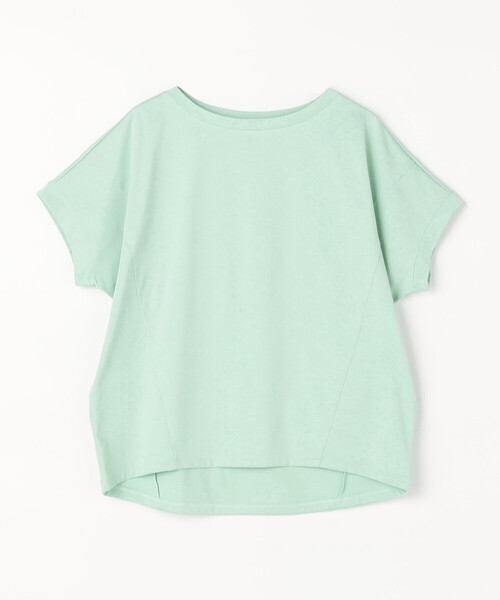 Gabardine K.T(ギャバジンケーティー)の「プレーティング天竺 ゆったりプルオーバー(Tシャツ/カットソー・レディース・ダークブラウン/ブルー/ミント・9号)」の6枚目の写真