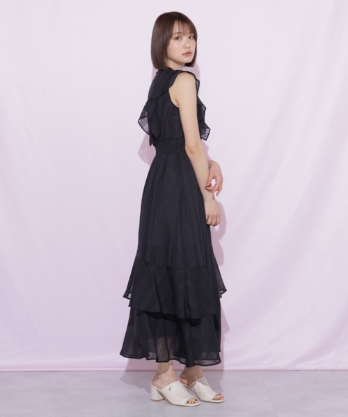 JILL by JILL STUART（ジルバイジルスチュアート）の「ランダムティアードシャツワンピース（ワンピース・レディース・ホワイト系その他/ブルー/ブラック系その他・FREE）」の14枚目の写真