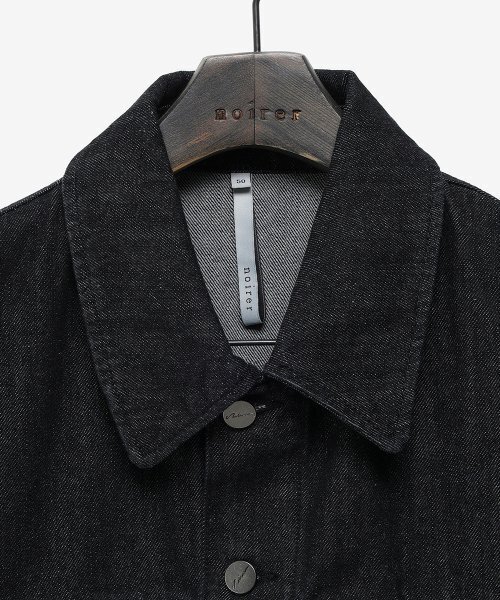 NOIRER(ノイア)の「オーバーサイズクロップデニムジャケット(ブラック)(デニムジャケット・メンズ・その他・48/50/52)」の5枚目の写真