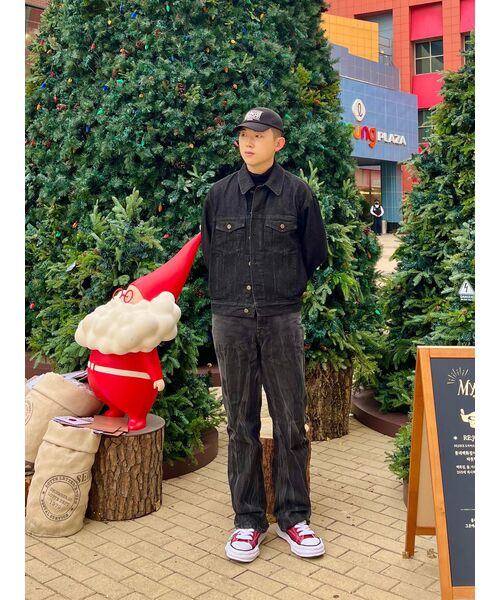 NOIRER(ノイア)の「オーバーサイズクロップデニムジャケット(ブラック)(デニムジャケット・メンズ・その他・48/50/52)」の21枚目の写真