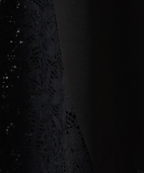LANVIN en Bleu（ランバンオンブルー）の「レースコンビカットソー（Tシャツ/カットソー・レディース・オフホワイト/ブラック・38）」の14枚目の写真