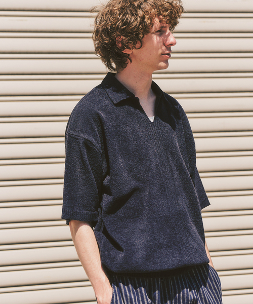 417 EDIFICE(フォーワンセブンエディフィス)の「NESTWELL 417別注 スキッパーシャツ(Tシャツ/カットソー・メンズ・オレンジ/ブラック系その他/ブラウン・MEDIUM/LARGE)」の10枚目の写真