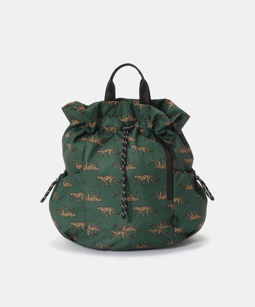KiU(キウ)の「【KiU/キウ】 MULTI WAY DRW BAG(バックパック/リュック・レディース・ブラック/グリーン・FREE)」の2枚目の写真