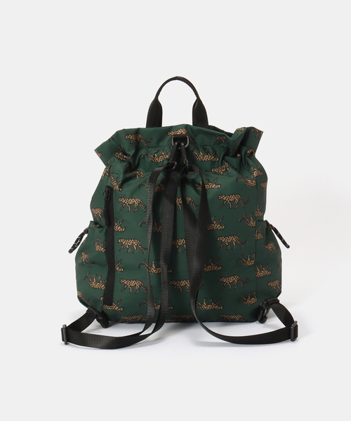 KiU(キウ)の「【KiU/キウ】 MULTI WAY DRW BAG(バックパック/リュック・レディース・ブラック/グリーン・FREE)」の8枚目の写真