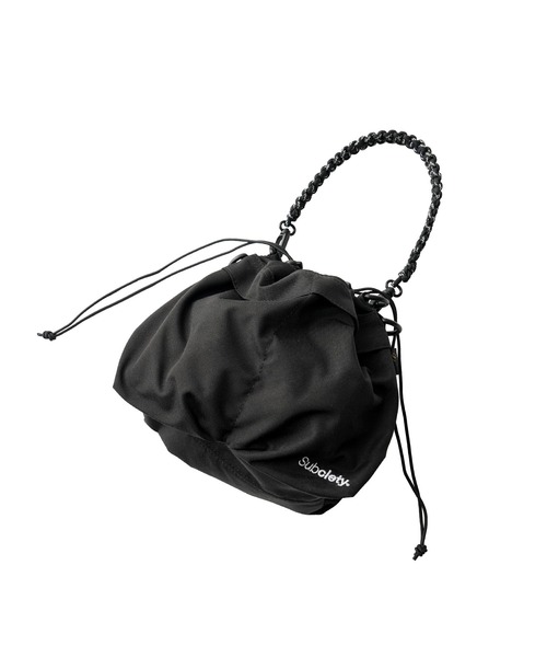 Subciety（サブサエティ）の「Kinchaku 2way shoulder bag（ショルダーバッグ・メンズ・ブラック/チャコール/レッド・FREE）」の8枚目の写真