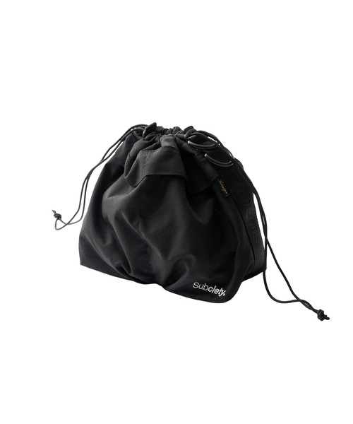 Subciety（サブサエティ）の「Kinchaku 2way shoulder bag（ショルダーバッグ・メンズ・ブラック/チャコール/レッド・FREE）」の10枚目の写真