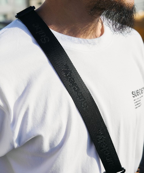 Subciety（サブサエティ）の「Kinchaku 2way shoulder bag（ショルダーバッグ・メンズ・ブラック/チャコール/レッド・FREE）」の14枚目の写真