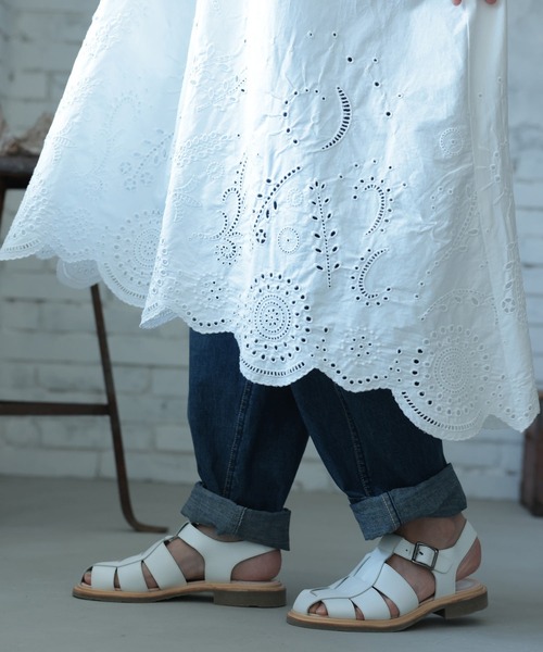 soulberry(ソウルベリー)の「スカラップレースのワンピース(ワンピース・レディース・オフホワイト・LL/3L/4L/5L/M/L)」の15枚目の写真