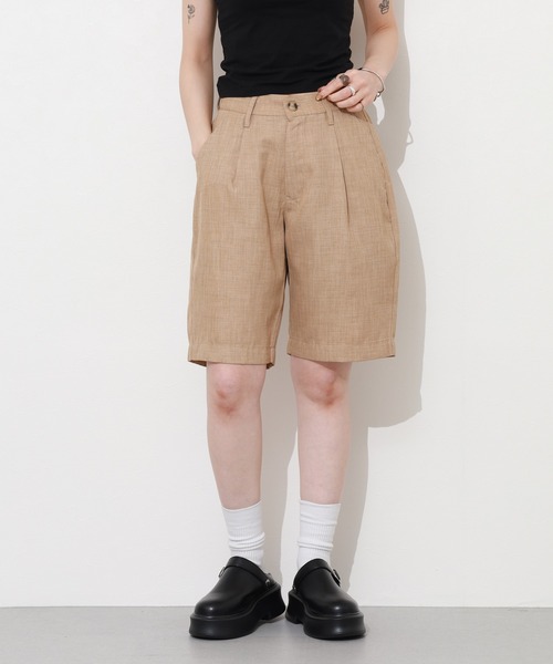 Re:EDIT(リエディ)の「リネンタッチショートパンツ(その他パンツ・レディース・ベージュ/ピンク・M)」の10枚目の写真