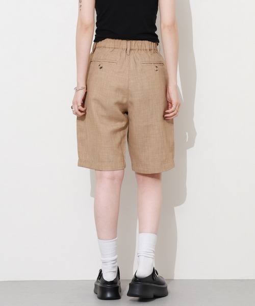 Re:EDIT(リエディ)の「リネンタッチショートパンツ(その他パンツ・レディース・ベージュ/ピンク・M)」の9枚目の写真