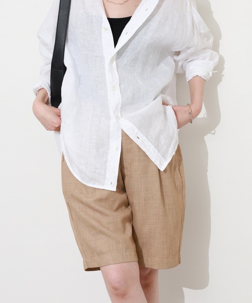 Re:EDIT(リエディ)の「リネンタッチショートパンツ(その他パンツ・レディース・ベージュ/ピンク・M)」の22枚目の写真