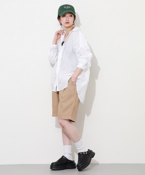 Re:EDIT(リエディ)の「リネンタッチショートパンツ(その他パンツ・レディース・ベージュ/ピンク・M)」の19枚目の写真