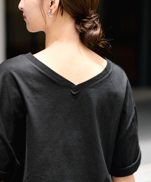 FRAMeWORK（フレームワーク）の「≪汗染み防止≫NANO-SHEER ZERO 2WAYTee（Tシャツ/カットソー・レディース・グレー/ブラック/ブラウン/ホワイト・FREE）」の11枚目の写真