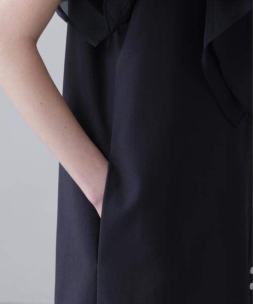 ADORE(アドーア)の「◆コットンダブルクロスワンピース(ワンピース・レディース・ネイビー/ホワイト系その他・38)」の7枚目の写真