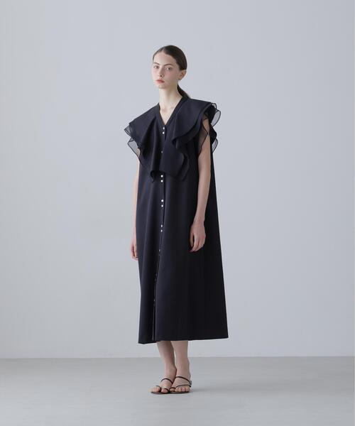 ADORE(アドーア)の「◆コットンダブルクロスワンピース(ワンピース・レディース・ネイビー/ホワイト系その他・38)」の18枚目の写真
