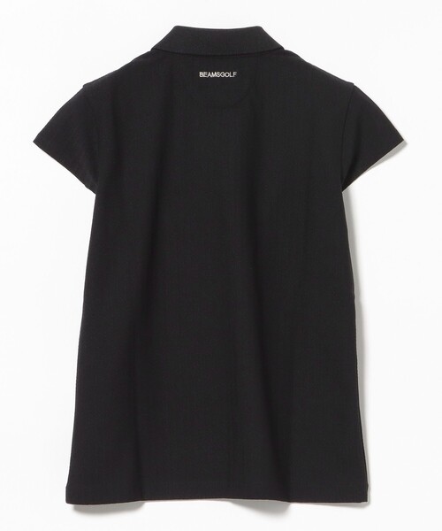 BEAMS GOLF(ビームスゴルフ)の「〈WOMEN〉PURPLE LABEL / ジャカード ストライプ シャツ(ポロシャツ・レディース・ブラック/ネイビー・SMALL/LARGE/MEDIUM)」の8枚目の写真