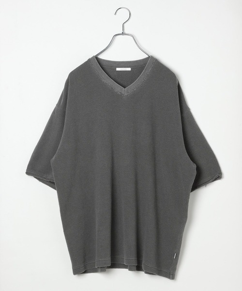 BAYFLOW(ベイフロー)の「ピグメントVネックTシャツ(Tシャツ/カットソー・メンズ・チャコール/オフホワイト・MEDIUM/LARGE)」の14枚目の写真