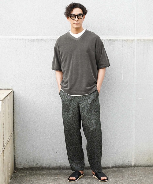 BAYFLOW(ベイフロー)の「ピグメントVネックTシャツ(Tシャツ/カットソー・メンズ・チャコール/オフホワイト・MEDIUM/LARGE)」の18枚目の写真