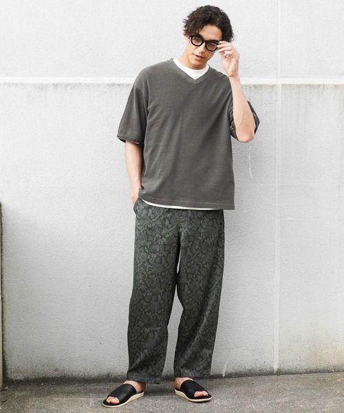 BAYFLOW(ベイフロー)の「ピグメントVネックTシャツ(Tシャツ/カットソー・メンズ・チャコール/オフホワイト・MEDIUM/LARGE)」の20枚目の写真
