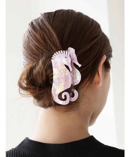 Edit Sheen(エディットシーン)の「海モチーフヘアクリップ(ヘアゴム・レディース・ブルー/パープル/サックスブルー/ライトピンク・FREE)」の4枚目の写真