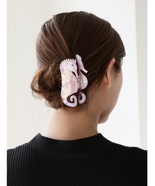 Edit Sheen(エディットシーン)の「海モチーフヘアクリップ(ヘアゴム・レディース・ブルー/パープル/サックスブルー/ライトピンク・FREE)」の8枚目の写真