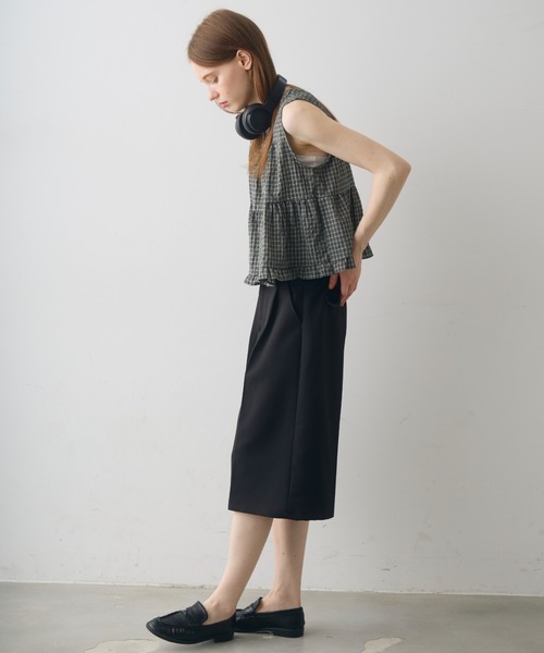Crisp(クリスプ)の「check tiered blouse / チェックティアードブラウス(シャツ/ブラウス・レディース・ブラック/ブラウン・FREE)」の10枚目の写真