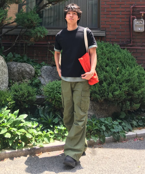 リコンフェイドカーゴパンツ_オリーブ（その他パンツ）｜INTEMPOMOOD