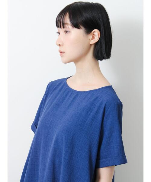 Samansa Mos2(サマンサ モスモス)の「◇【接触冷感/吸水速乾】リネンタッチマキシワンピース(ワンピース・レディース・ブルー/ブラウン/チャコールグレー・F)」の12枚目の写真