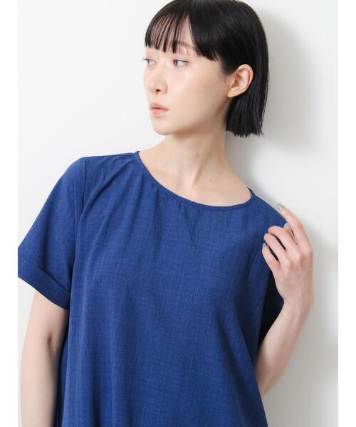 Samansa Mos2(サマンサ モスモス)の「◇【接触冷感/吸水速乾】リネンタッチマキシワンピース(ワンピース・レディース・ブルー/ブラウン/チャコールグレー・F)」の13枚目の写真