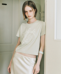 NICOLE ROSE CROP TOP_OLIVE CREAM