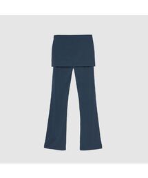 フォールディッドブーツカットパンツ（トープベージュ）