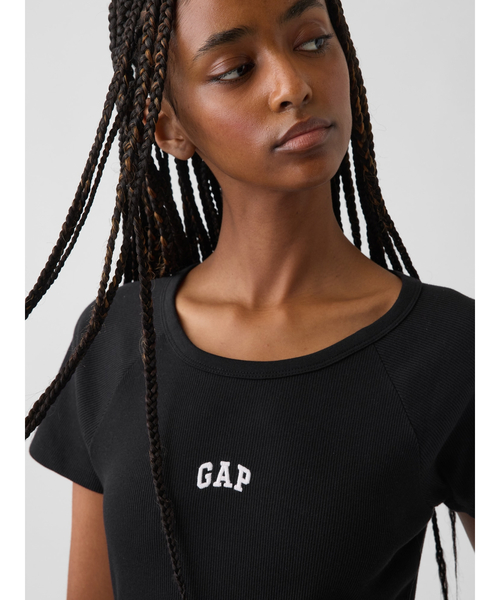 GAP(ギャップ)の「モダンリブ GAPロゴ マキシワンピース(ワンピース・レディース・ブラック/ネイビー・S/M/L/XXS/XS)」の8枚目の写真
