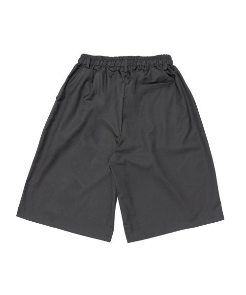 CARGOBROS(カーゴブロス)の「ツーピンタックワイドバンディングハーフスラックス(チャコール)(その他パンツ・メンズ・その他・FREE)」の2枚目の写真