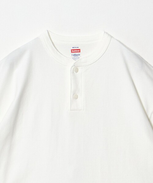 Healthknit(ヘルスニット)の「<Healthknit × CGS.>2ボタン ヘンリーネック Tシャツ(Tシャツ/カットソー・メンズ・ホワイト/ライトブルー/ダークグレー・L/M/S)」の4枚目の写真