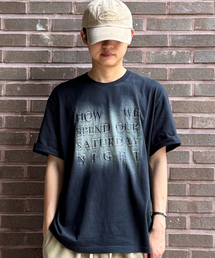 JUAN HOMME（ジュアンオム）の「ブラシフェイディングハーフスリーブTシャツ（ダークネイビー）（Tシャツ/カットソー）」
