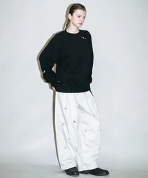 my beautiful landlet（マイビューティフルランドレット）の「【my beautiful landlet】FLOWER PAINT CHINO TUCK WIDE PANTS（チノパンツ）」