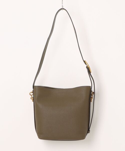 MICHAEL KORS(マイケルコース)の「NOLITA ペブルレザー チェーン バケット トートバッグ スモール(ショルダーバッグ・レディース・グリーン系・FREE)」の2枚目の写真