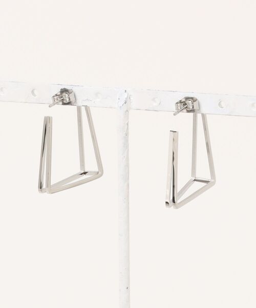 novice（ノーヴィス）の「【novice】Square Line Pierce［Stainless］（ピアス（両耳用）・レディース・シルバー/ゴールド・FREE）」の7枚目の写真