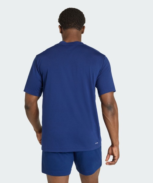 adidas(アディダス)の「ワークアウト エッセンシャルズ フィールレディ ロゴ Tシャツ / アディダス adidas(Tシャツ/カットソー・メンズ・ブルー・XX-LARGE/3XL/LARGE/MEDIUM/SMALL/X-LARGE/X-SMALL)」の2枚目の写真