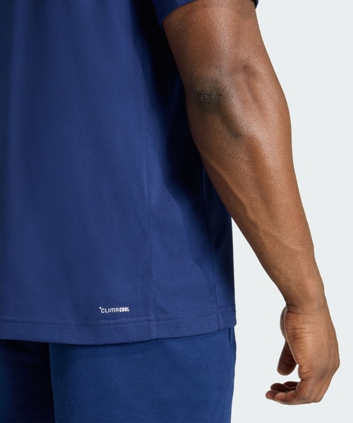 adidas(アディダス)の「ワークアウト エッセンシャルズ フィールレディ ロゴ Tシャツ / アディダス adidas(Tシャツ/カットソー・メンズ・ブルー・XX-LARGE/3XL/LARGE/MEDIUM/SMALL/X-LARGE/X-SMALL)」の6枚目の写真