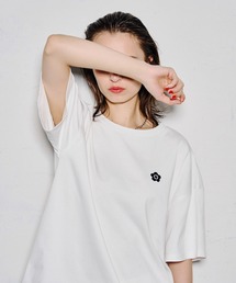 【ROSE BUD別注】MARY QUANT/BACK APPLIQUE T-SHIRT