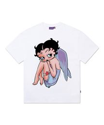 LAUGHER（ラファー）の「[ベティブープ] エンジェルTシャツ - ホワイト（Tシャツ/カットソー）」